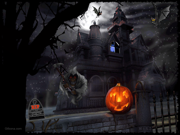 Пугающая открытка на Хэллоуин